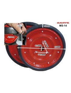 Ruedas Transporte Moto azada ANOVA MS-14 Juego 2