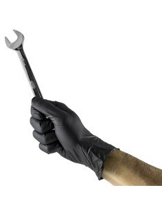 Guante Nitrilo Negro Desechable JBM Grosor 5mil 2