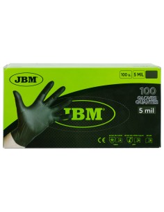 Guante Nitrilo Negro Desechable JBM Grosor 5mil 2