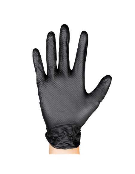 Guantes Negros Nitrilo JBM Desechables Grosor 7mil