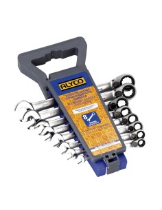 Juego 8 Llaves Comb. Carraca Rev 8-19 MM Alyco REF 191876