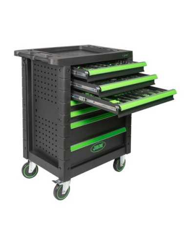 Carro con Herramientas JBM 7 Cajones Verde | Caja o carro de herramientas ALYCO resistente y funcional