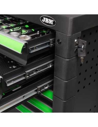 Carro con Herramientas JBM 7 Cajones Verde | Caja o carro de herramientas ALYCO resistente y funcional