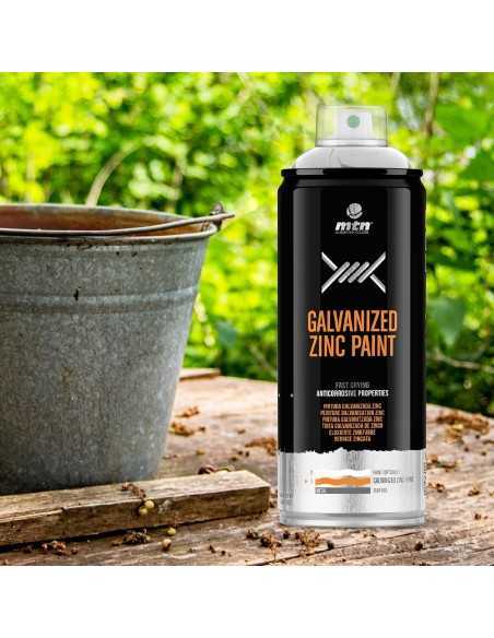 Pintura en Spray MTN GALVANIZADO EN FRIO ZINC MATE 400ML