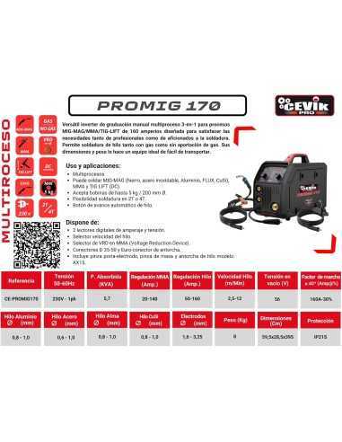 SOLD INVERTER MULTI 160A CEVIK