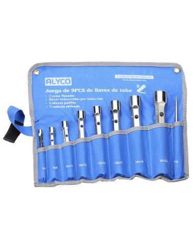 Juego de 8 Llaves de Tubo en Bolsa de Nylon ALYCO Ref.191470