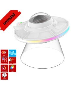 PROYECTOR OVNI LUZ DE NOCHE CON ALTAVOZ