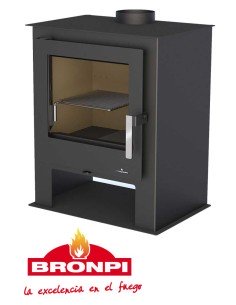 Estufa De Leña BRONPI Cristal Frontal Limpio | Hogar Cahersa 2
