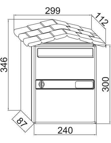 Buzón BTV CHALET-10 BLANCO