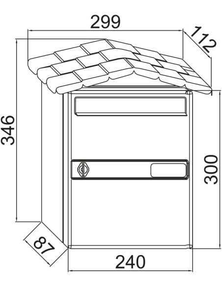 Buzón BTV CHALET-10 BLANCO