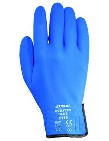 Guantes de nitrilo JUBA H5115BL AGILITY BLUE T-9
