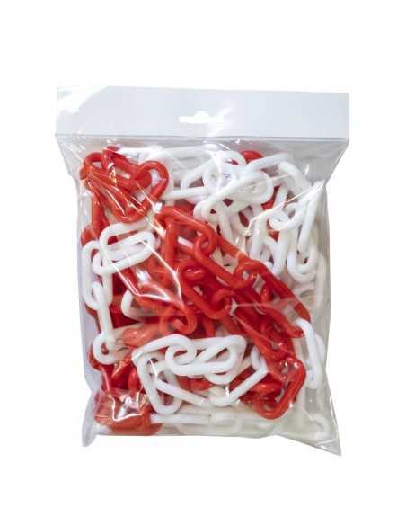 Cadena de Plástico Blanca/Roja JBM 5mt 53809