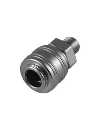 Conector Neumático JBM Hembra EUR- ROSCA Macho 1/4"