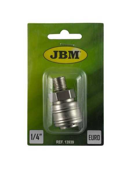 Conector Neumático JBM Hembra EUR- ROSCA Macho 1/4"