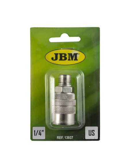 Conector Neumático JBM Hembra US - ROSCA Macho 1/4"