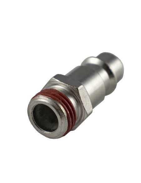 Conector Neumático JBM Macho EUR - ROSCA Macho 1/4" pack 2