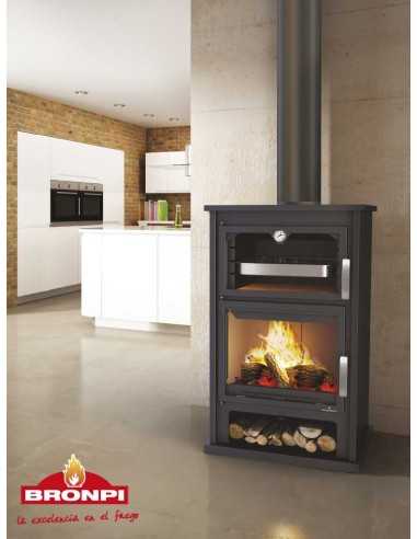 Estufa De Leña BRONPI Suiza Frontal Con Horn | Hogar Cahersa
