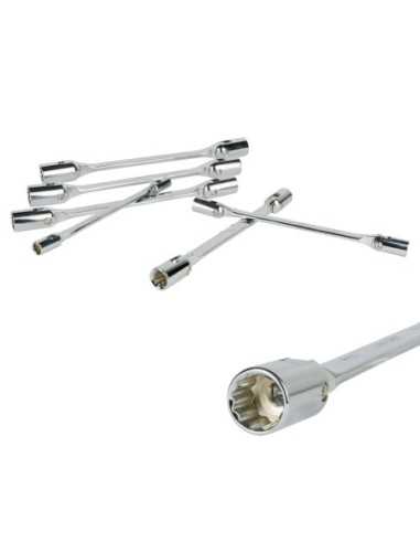 Llaves de Vaso Articuladas de Estrella 12C JBM Estuche con 6 Llaves | Caja o carro de herramientas ALYCO resistente y funcional