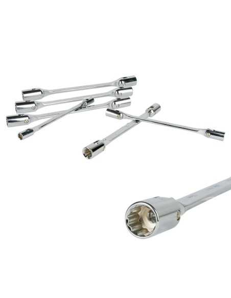 Llaves de Vaso Articuladas de Estrella 12C JBM Estuche con 6 Llaves | Caja o carro de herramientas ALYCO resistente y funcional