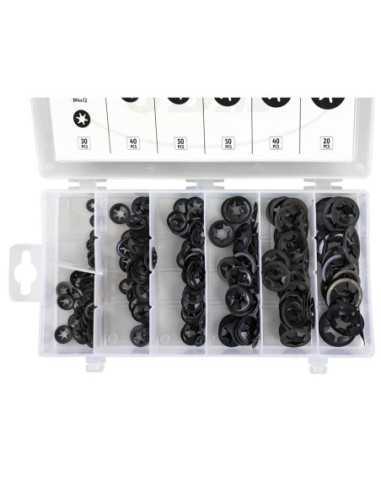 Arandelas Metálicas Dentadas JBM Estuche 260 Pz