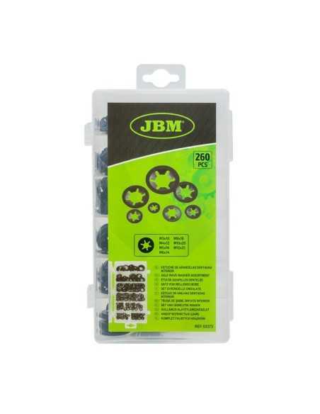 Arandelas Metálicas Dentadas JBM Estuche 260 Pz