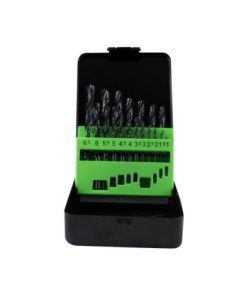 Brocas HSS Helicoidales HJM Estuche 1-10 mm 19 Pz 53853 2