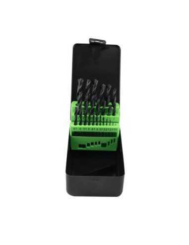 Brocas HSS Helicoidales HJM Estuche 1-13 mm 25 Pz 53855