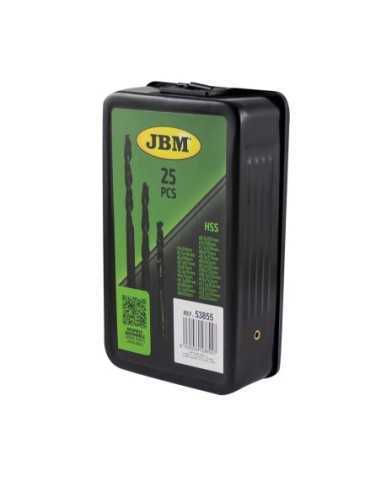 Brocas HSS Helicoidales HJM Estuche 1-13 mm 25 Pz 53855