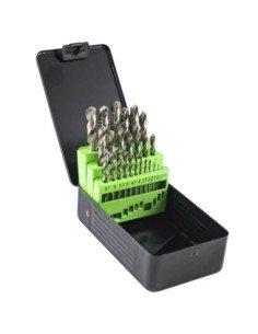 Brocas HSS Helicoidales HJM Estuche 1-13 mm 25 Pz 53856