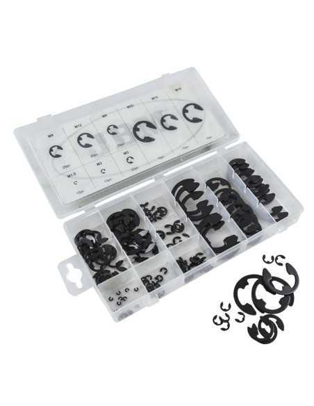 Arandelas Metálicas CriClpis Tipo E JBM Estuche 150 Pz 53348