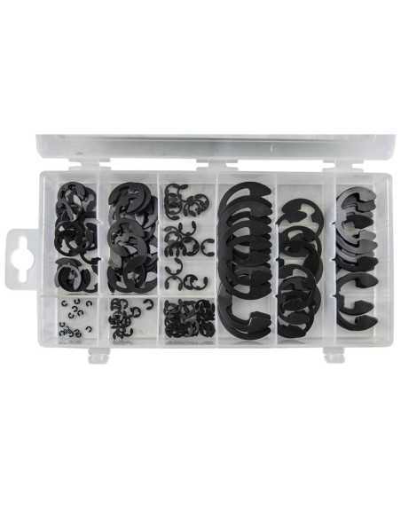 Arandelas Metálicas CriClpis Tipo E JBM Estuche 150 Pz 53348