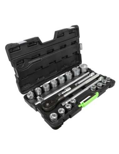 Estuche de Llaves de Vaso Hexagonales HJM 21 Pz 53727 | Caja o carro de herramientas ALYCO resistente y funcional