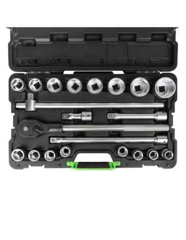 Estuche de Llaves de Vaso Hexagonales JBM 21 Pz 53727 | Caja o carro de herramientas JBM resistente y funcional