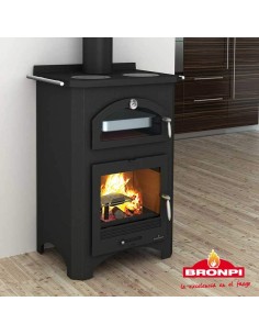 Estufa De Leña BRONPI Monza Cocina Con Horno | Hogar Cahersa