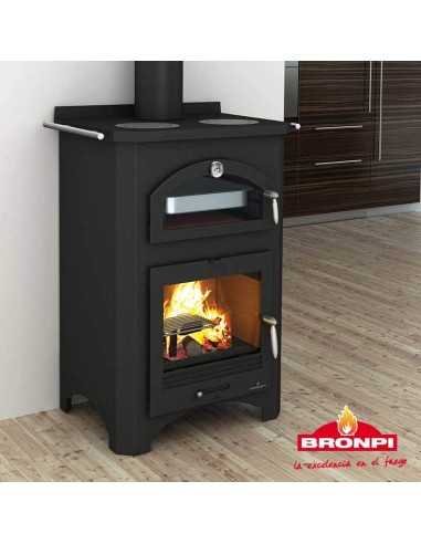 Estufa De Leña BRONPI Monza Cocina Con Horno | Hogar Cahersa