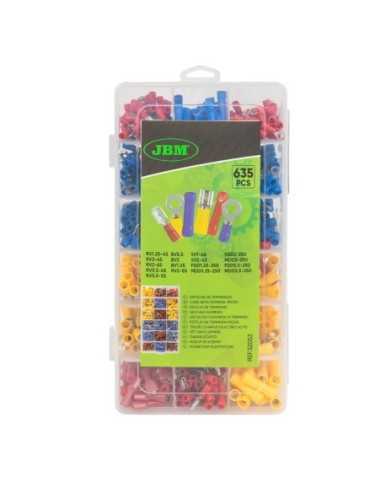 Terminales Faston Aislados Estuche 635 Pz JBM