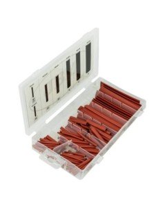 Tubos Termoretráctiles Aislantes Rojos HJM Estuche 127 Pz 2