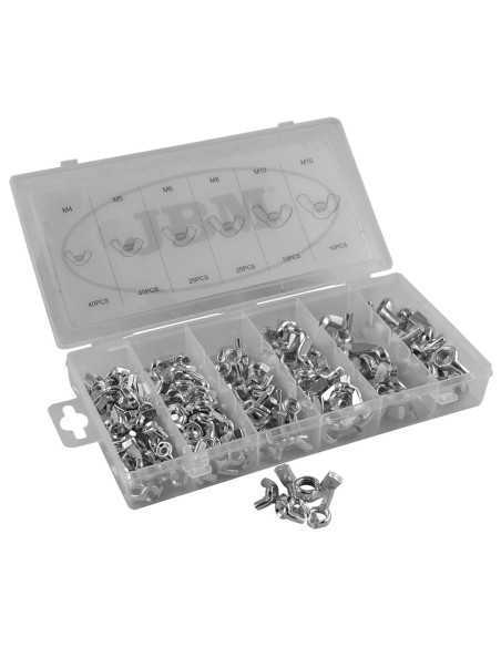 Tuercas Mariposa Métricas HJM Estuche 150 Pz