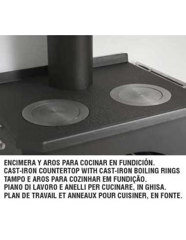 Estufa De Leña BRONPI Monza Cocina Con Horno | Hogar Cahersa
