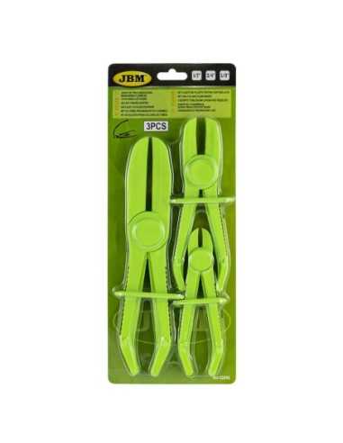 JUEGO DE TRES PINZAS PARA MANGUERAS FLEXIBLE
