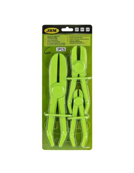JUEGO DE TRES PINZAS PARA MANGUERAS FLEXIBLE