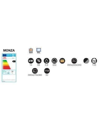 Estufa De Leña BRONPI Monza Cocina Con Horno | Hogar Cahersa