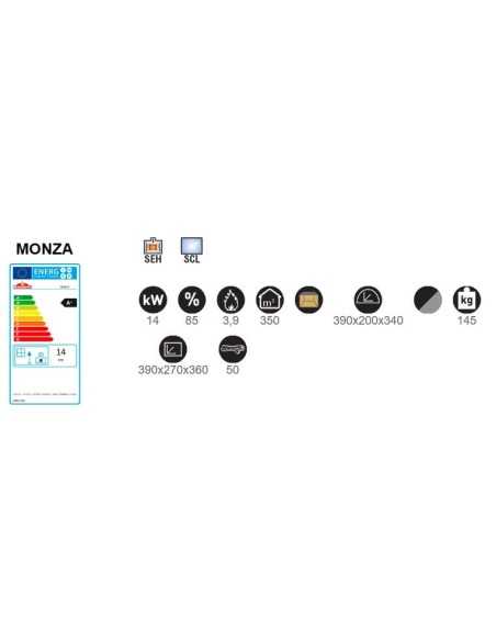 Estufa De Leña BRONPI Monza Cocina Con Horno | Hogar Cahersa