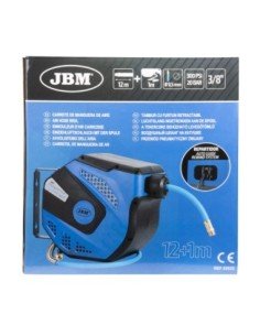 Manguera Aire Comprimido JBM Carrete 13 Mt Azul Autoenrrollable 2