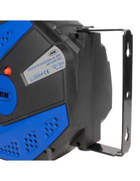 Manguera Aire Comprimido JBM Carrete 13 Mt Azul Autoenrrollable