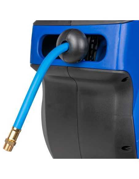 Manguera Aire Comprimido JBM Carrete 22 Mt Azul Autoenrrollable