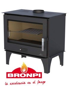 Estufa De Leña BRONPI Senaplus Frontal Crist | Hogar Cahersa 2