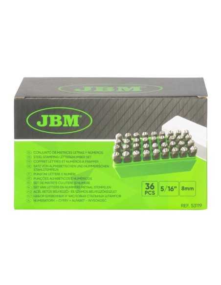 Matrices Letras y Números JBM 8 mm
