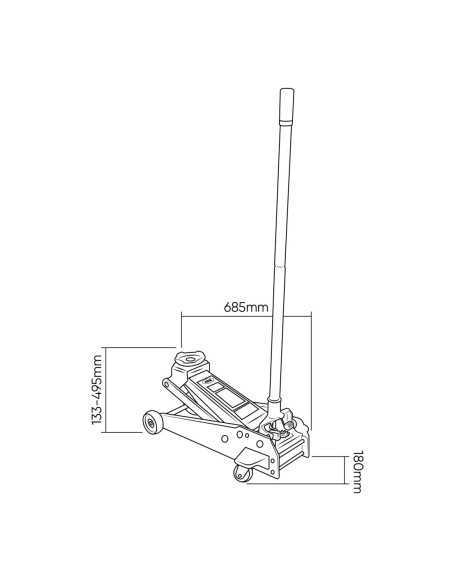 Gato Hidráulico DE RUEDA 3.5T
