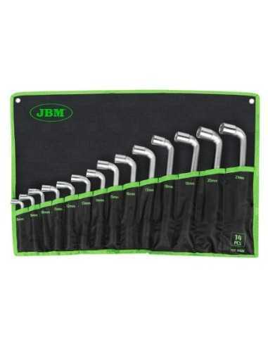 Llaves de Pipa JBM Doble Boca Kit 14 Pz